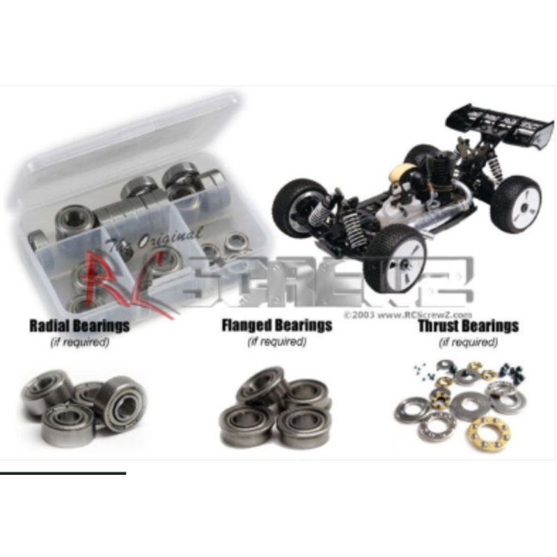 Agama Racing A215T 1/8th Nitro Truggy Metal Shielded Bearing Kit