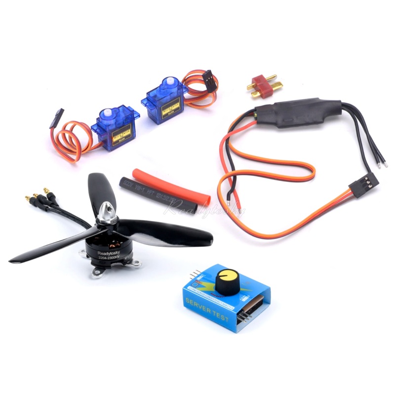 High Power Airplane ESC MT2204 2204 2300KV Brushless Motor 12A ESC SG90 Servo & Servo Tester for RC Aircraft DIY Toy Fan Full set