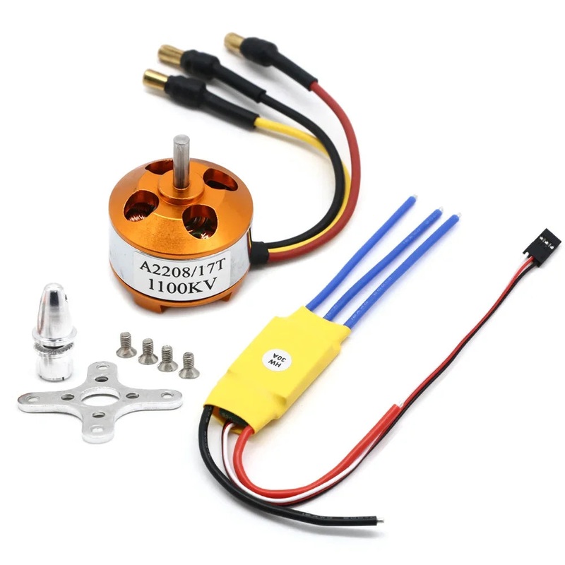 XXD A2212 A2208 930KV 1000KV 1400KV 2200KV 2700KV Brushless Motor with 30A ESC for FPV Drone Aircraft A2212 KV2450 40A ESC