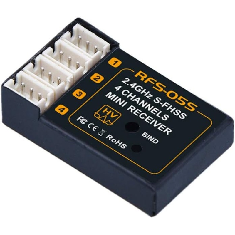 AGFRC Receiver RFS05S 2.4G 4CH Compatible FUTABA for RC Drone Mini Aircraft / RC