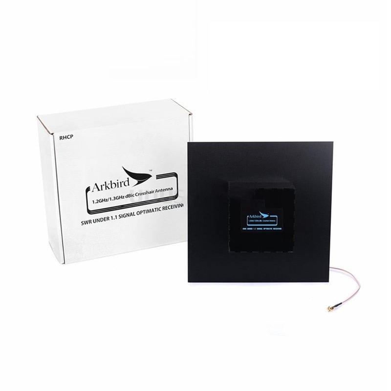Arkbird High Gain Directional Panel 1.2g 1.3g 1.2GHz 1.3GHz FPV Cross Antenna-10 DB for 1.2g transmitter and receiver long range LHCP