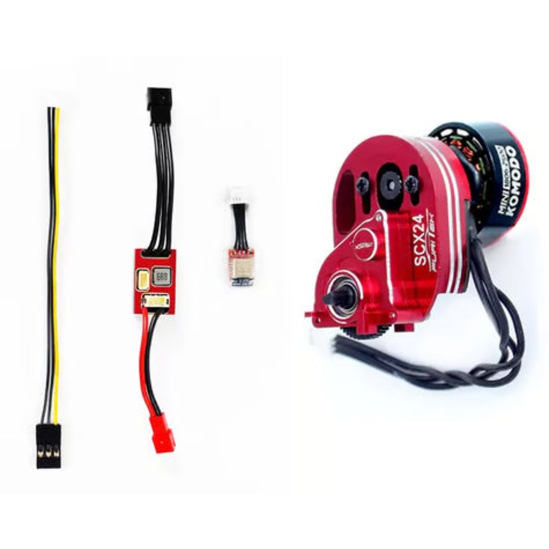 FURITEK FUR-2638 CRAWLMASTER Combo for SCX24: MicroPython ESC & Mini Stellar Transmission with Mini Komodo Brushless
