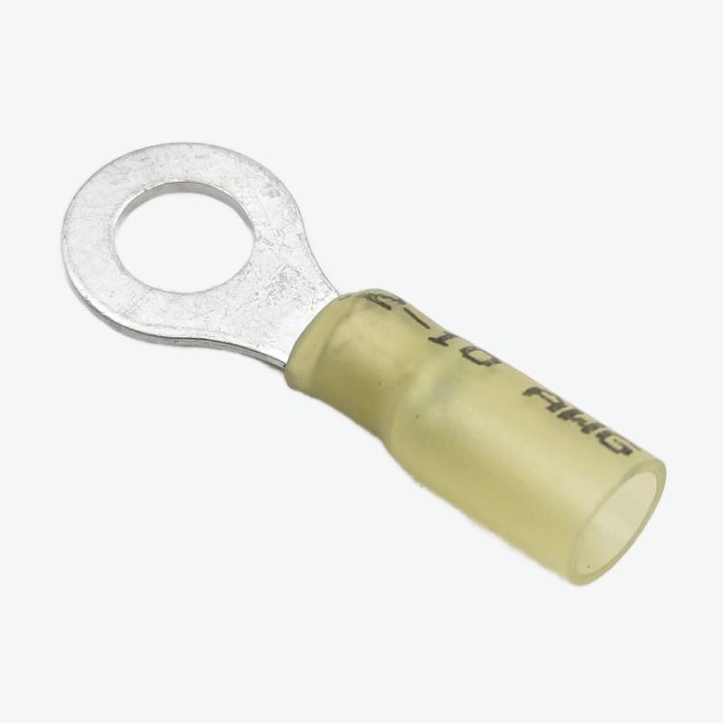 HRV5.5-6 Ring Crimp Terminal Wire Connector 4.0-6.0 sqmm (12-10 AWG) - Yellow