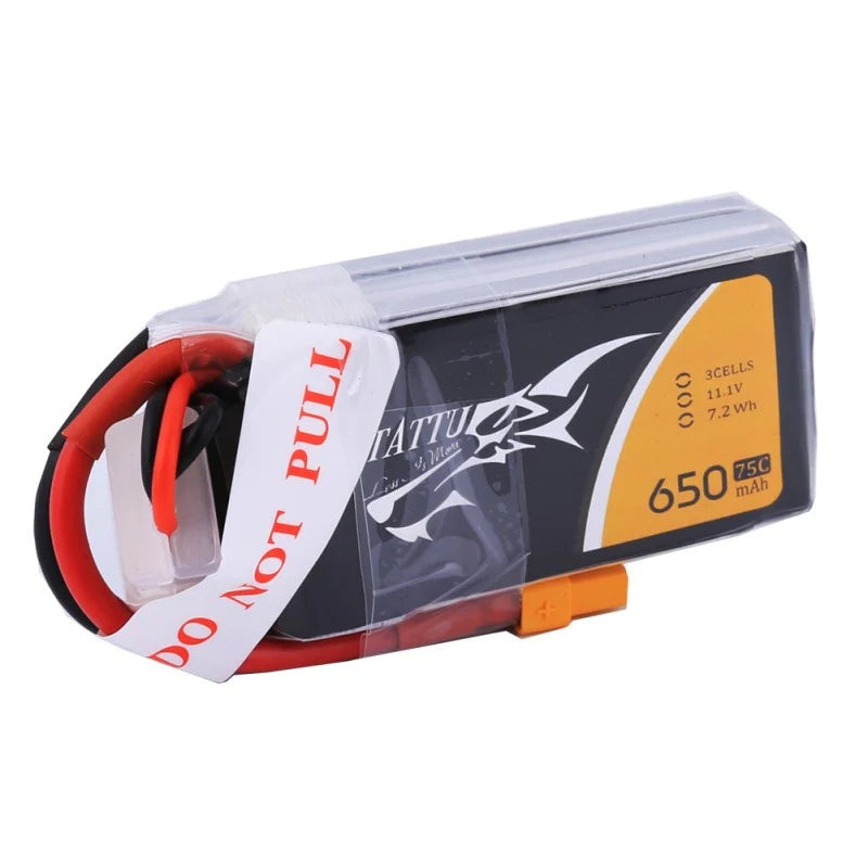 Tattu 650mAh 3s 75c Lipo Battery Pack