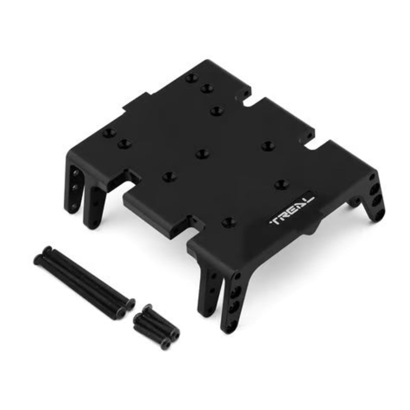 Treal Hobby Axial AXP8 Gilamon 7075 CNC-Machined Aluminum Skid Plate Black