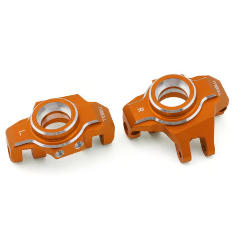 Treal Hobby Axial RBX10 Ryft Aluminum Steering Knuckles (2) Orange