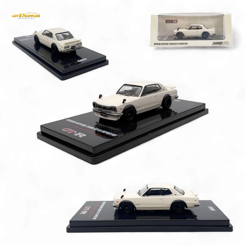 Inno64 Nissan Skyline 2000 GT-R KPGC10 White 1:64