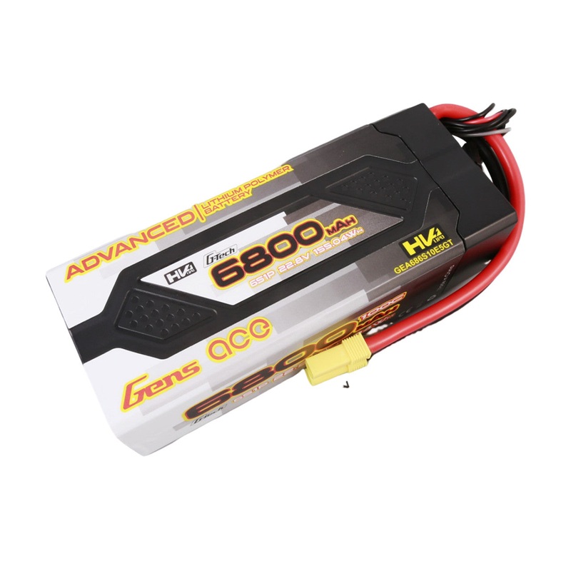 Gens Ace G-Tech Advanced 6800mAh 22.8 V 100C 6S1P HardCase Lipo Battery Pack 61# With EC5 Plug