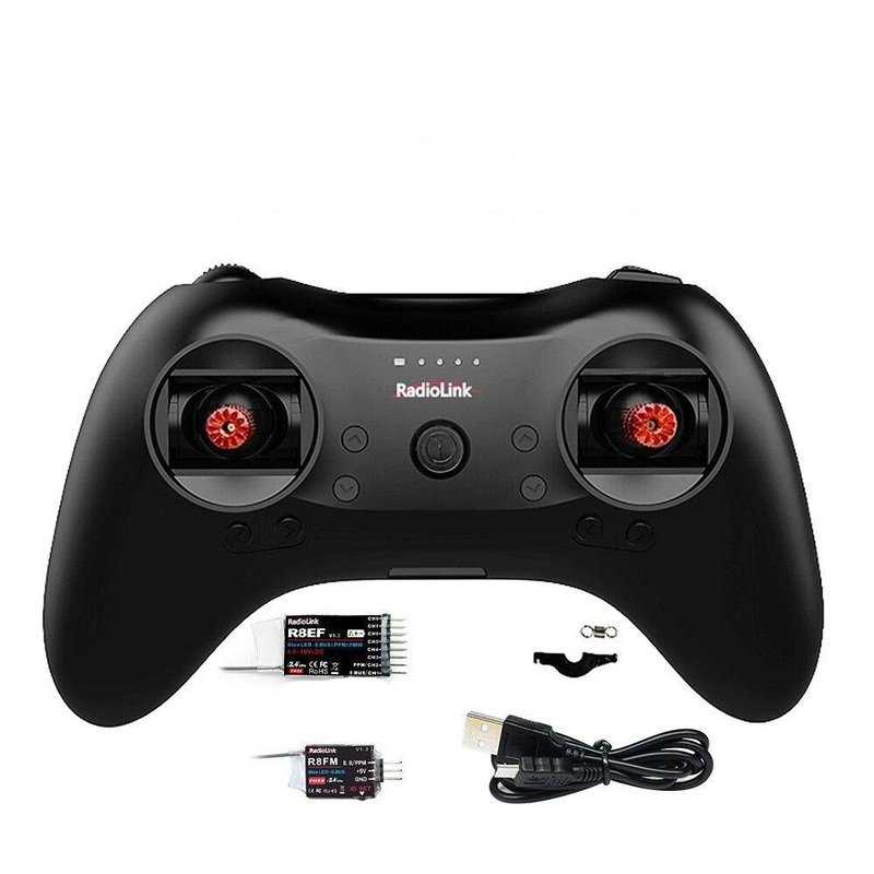 Radiolink T8S - 2.4G 8 Channel Radio Remote Transmitter with Receiver R8EF Game Shape Controller 2000m for FPV Drone RC Aircraft M1 T8S R8SM