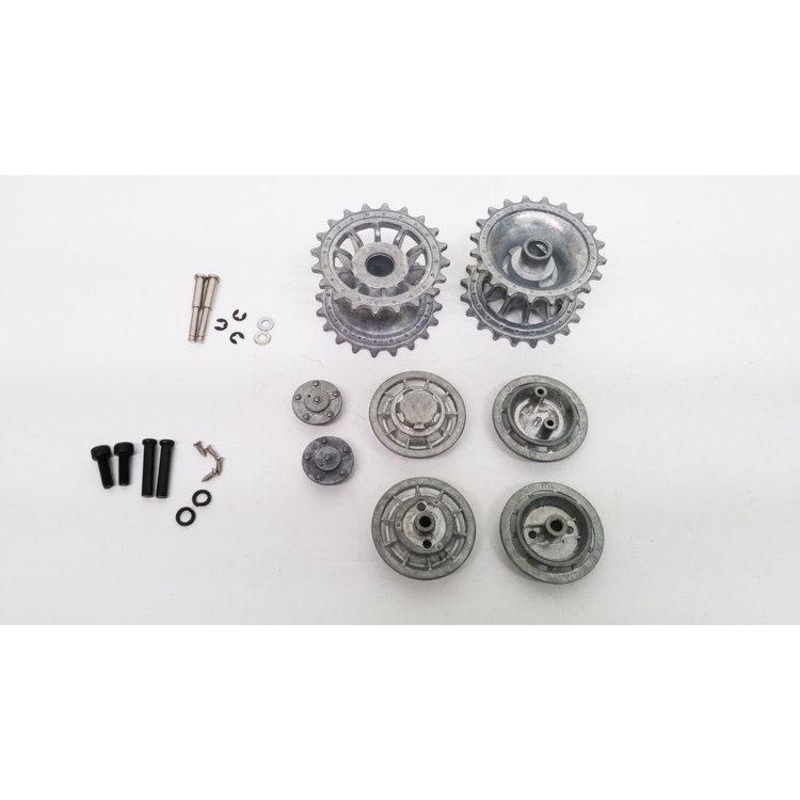 Tiger 1 Late Metal Drive/Idler Wheel Set Unpainted
