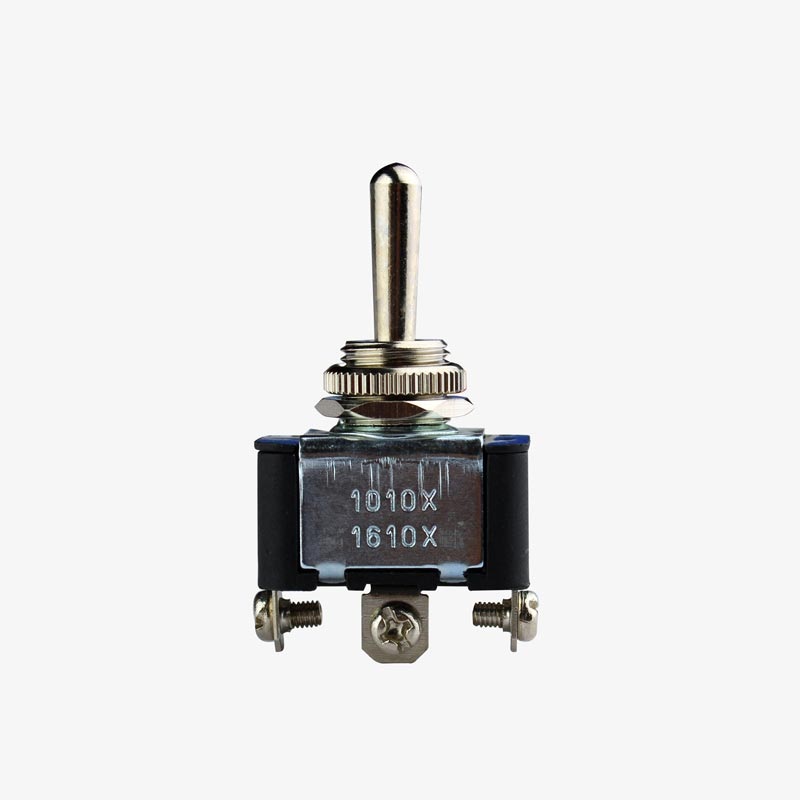 Toggle Switch 10A SPDT CENTER OFF 125VDC and 250VAC - CALONIX Panel Mount Switch