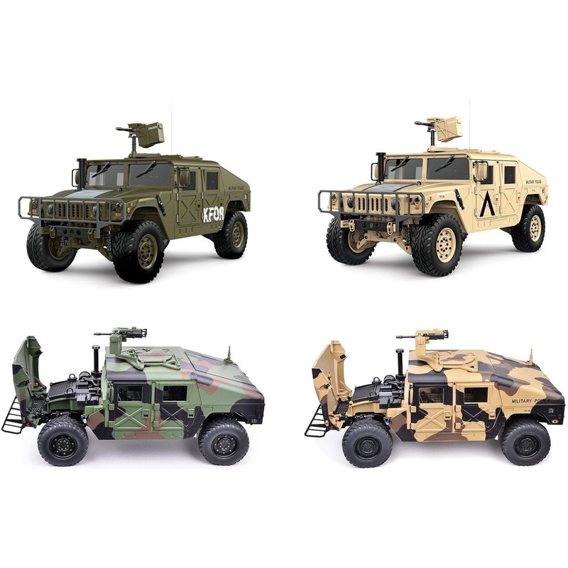 1/10th Scale HG-P408 4x4 Military Humvee ARTR Green