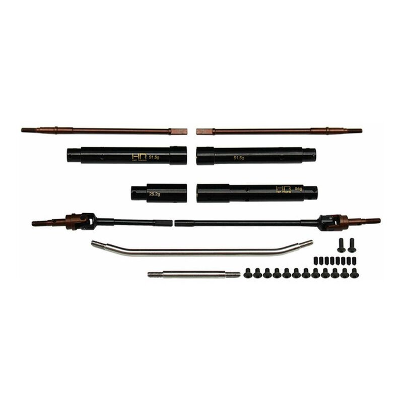 Hot Racing HRASCXP12HW01 20mm Wide Brass Axle Tube Set: PRO