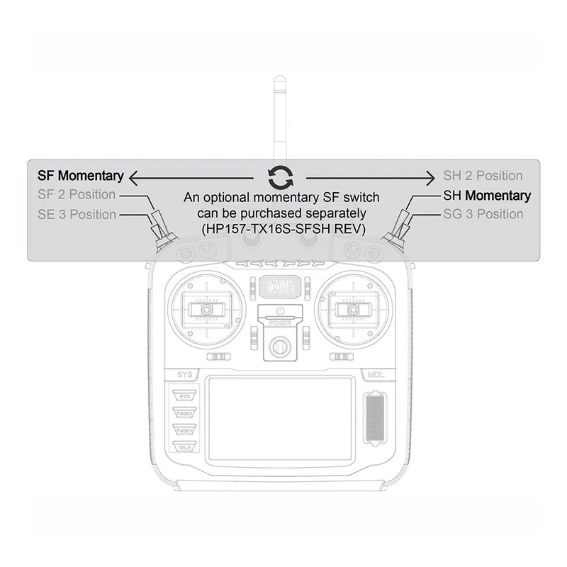 RadioMaster TX16S SH & SF Switch Reverse Set