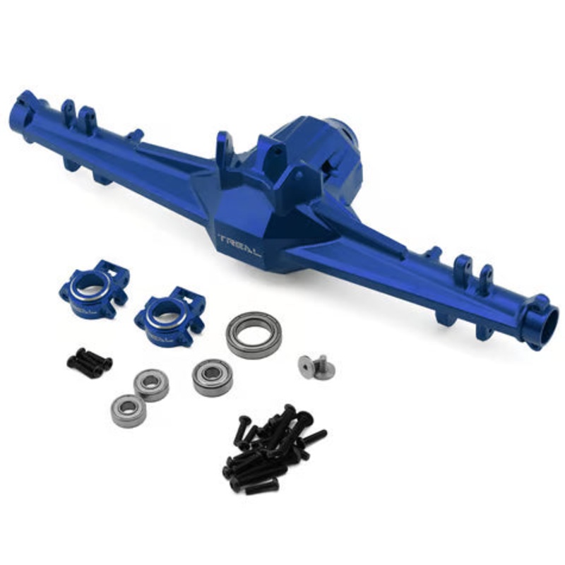 Treal Hobby Aluminum Rear Axle Housing for Traxxas UDR Blue