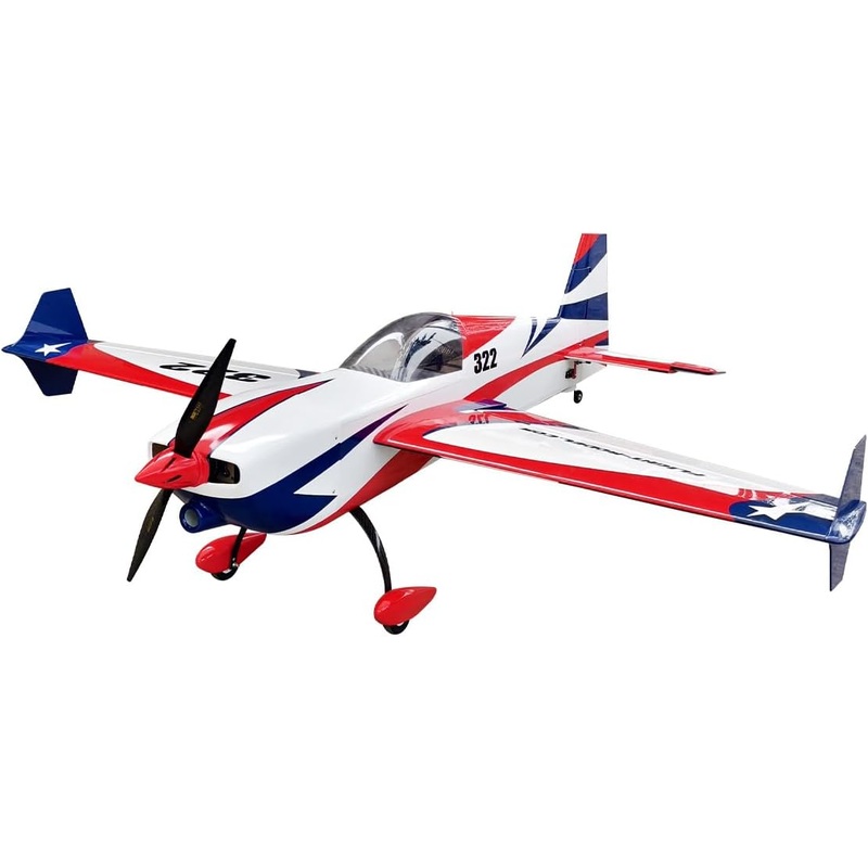 VOTEC 322 67in Fixed Wing Electric RC Model Airplane-PNP Version GA2000R-7 Moto (White) Yellow