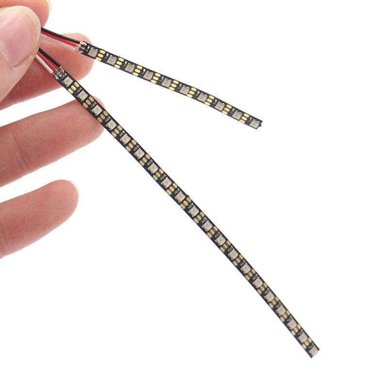 WS2812 Chip 3.5mm Width 5V Flexible Strip Board Built-in 10 / 20pcs 2020 RGB LED IC 50 / 100mm Length For RC FPV Racing Drones 1pc 3.5mm 10LED