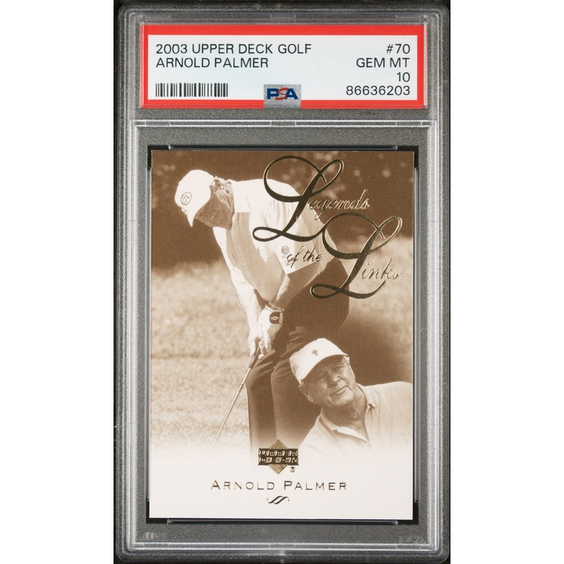 2003 UPPER DECK GOLF ARNOLD PALMER #70 - PSA 10