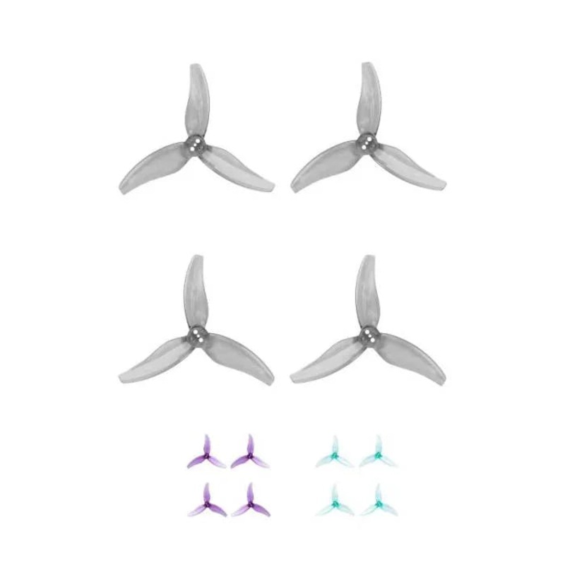 Gemfan Hurricane 3630 3-Blade Propeller (Set of 4) -1.5mm Clear Gray