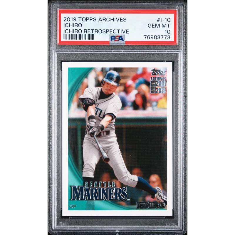 2019 TOPPS ARCHIVES ICHIRO RETROSPECTIVE ICHIRO #I-10 - PSA 10