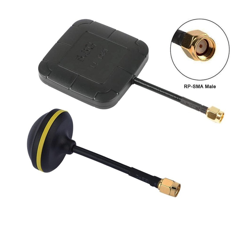 FPV Receiver Spare Parts 5.8G 14DBI High Gain Flat Panel Mushroom FPV Antenna RP-SMA for FPV Drone RC Quadcopter Mushroom Antenna