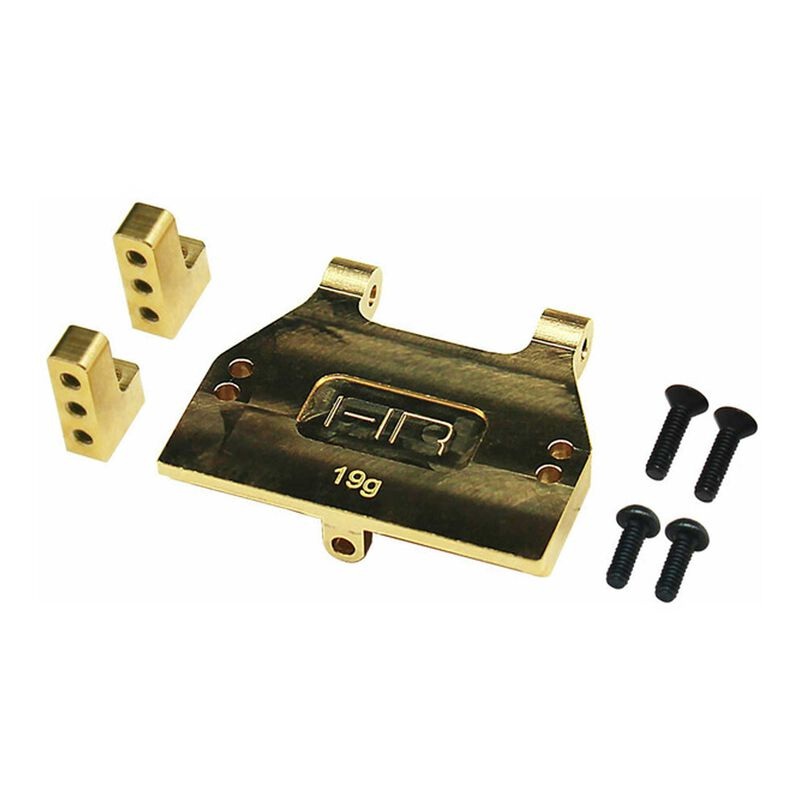 Hot Racing HRARACM24HMH Brass Servo Mount (Reefs, Emax & Savox), 1/18 Redcat Ascent-18
