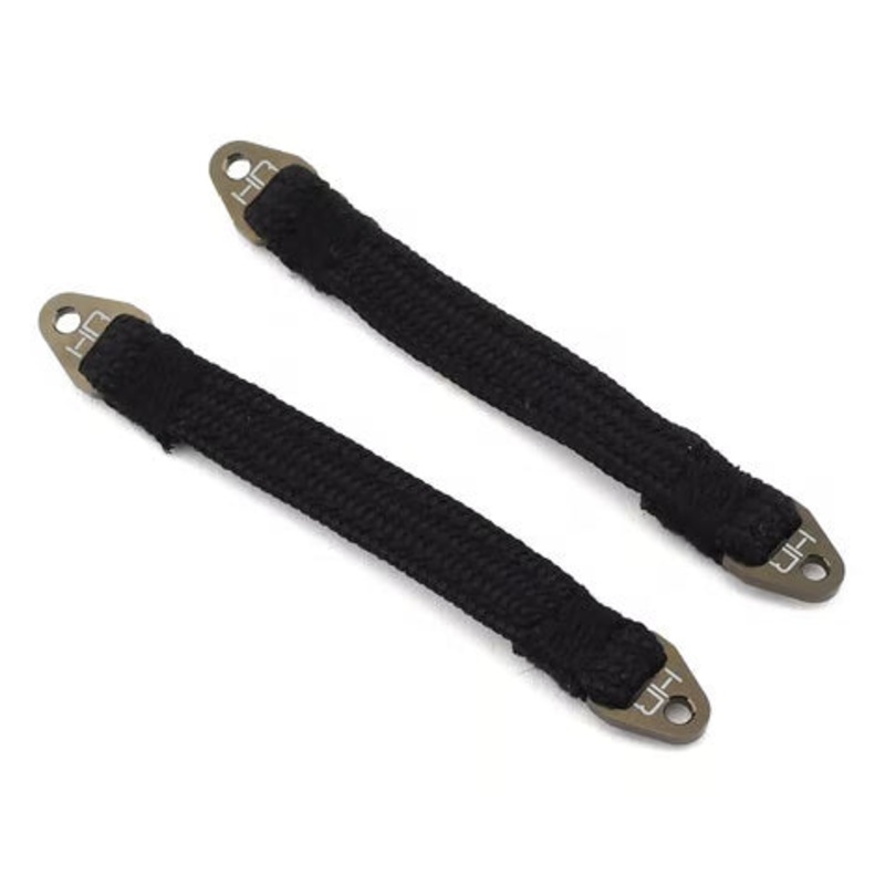 Hot Racing HRASLS90T1111 90mm Suspension Travel Limit Straps (2) (Gunmetal)