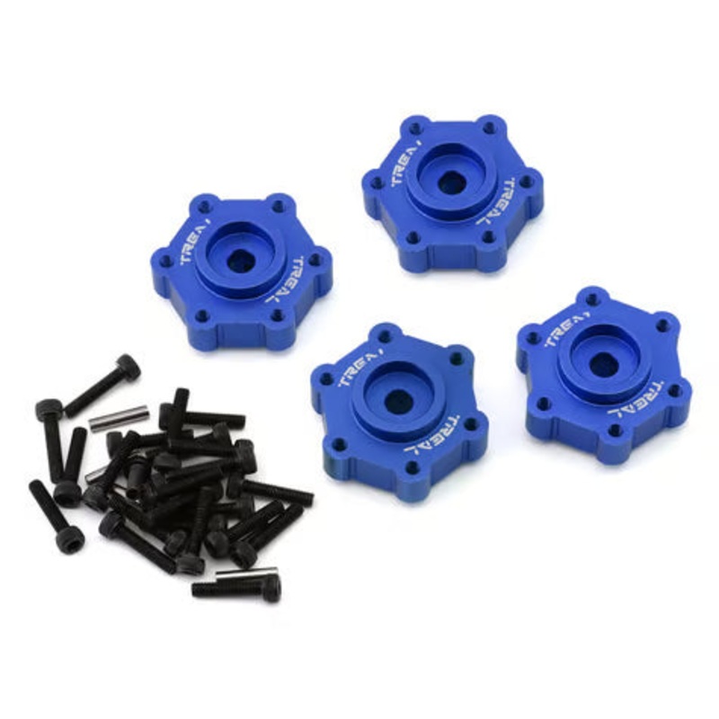 Treal Hobby Losi LMT Aluminum Wheel Hub Spacer (4) (+0mm) Blue