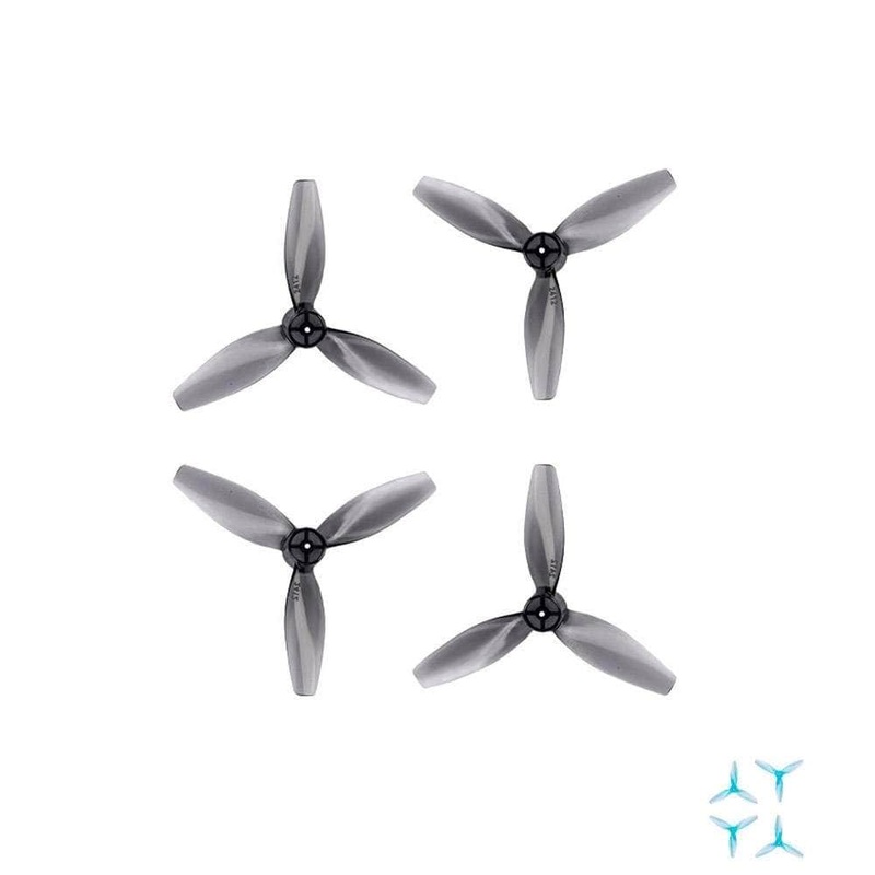 Gemfan 2412 3-Blade Propeller (Set of 8) - 1.5mm Shaft Blue