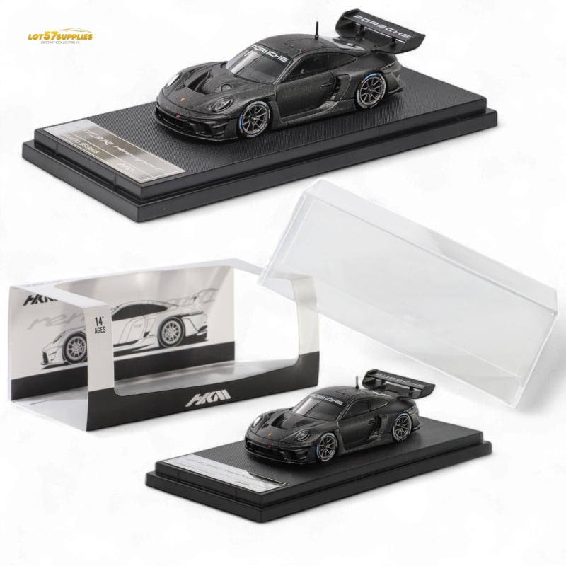 HKM Porsche 911 GT3 R Rennsport Full Carbon Black 1:64