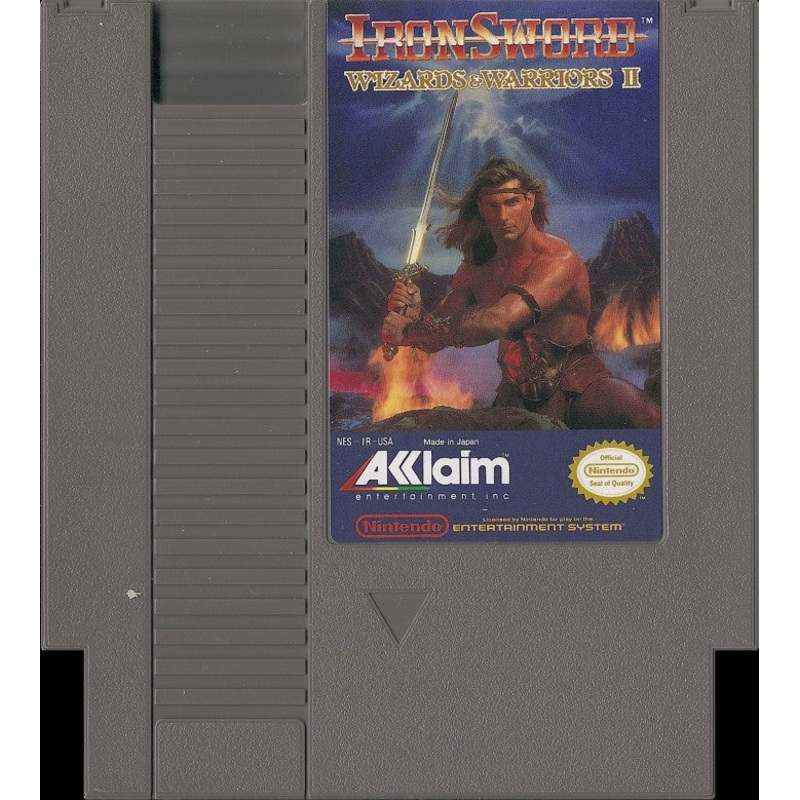 Loose NES Cart - Iron Sword: Wizards & Warriors II