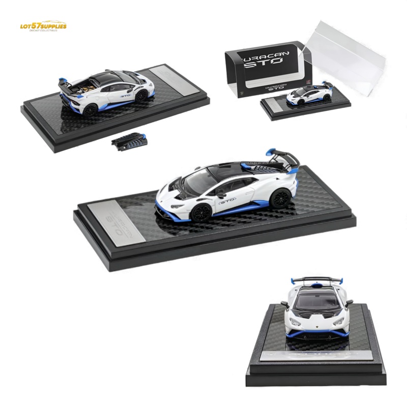 (Pre-Order) LCD Lamborghini Huracan STO White 1:64