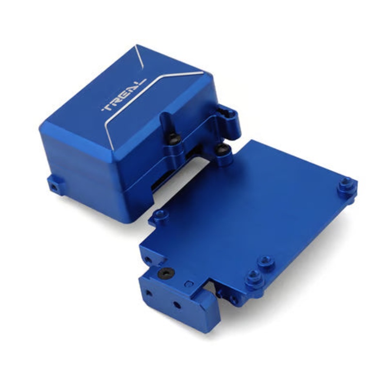 Treal Hobby Losi LMT 2.0 Aluminum LCG Electronics Tray & Mount Set Blue