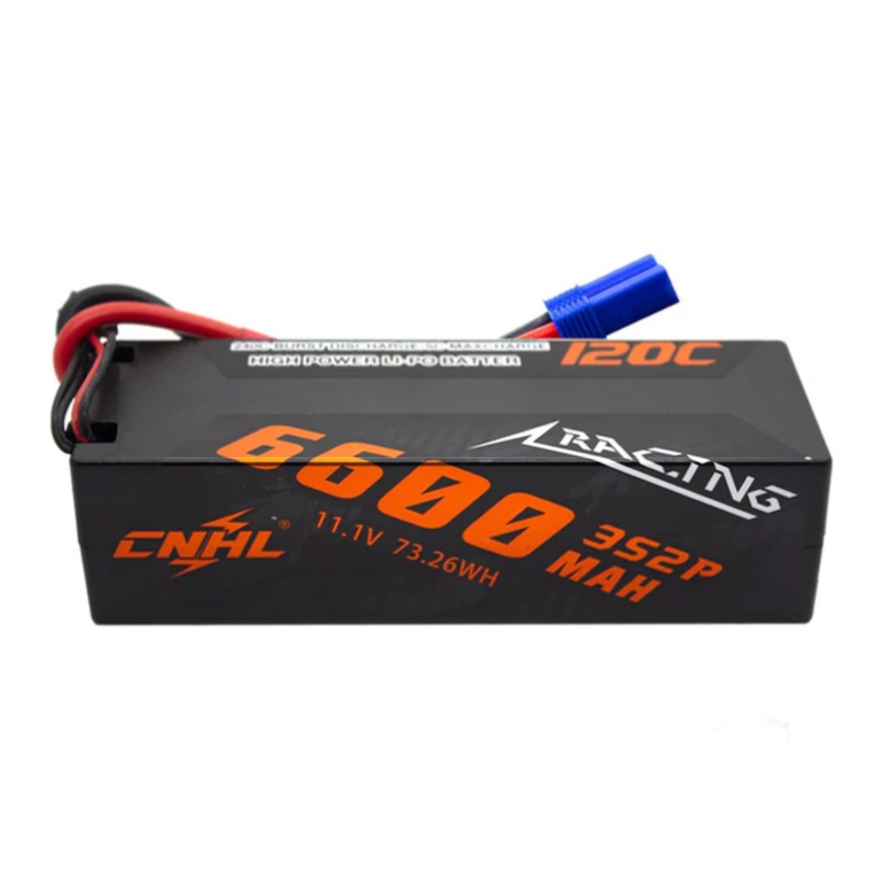 CNHL Racing Series 6600mAh 11.1V 3S Lipo Battery 120C Hard Case with EC5 Plug