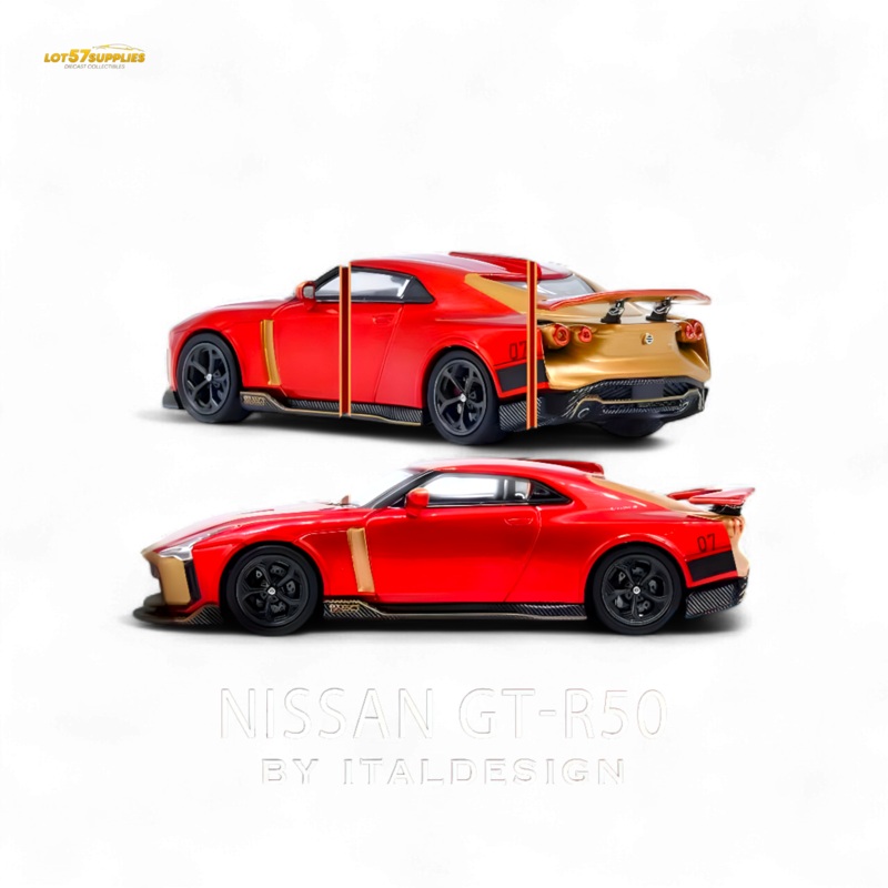 INNO64 Nissan R50 GT-R Red 1:64