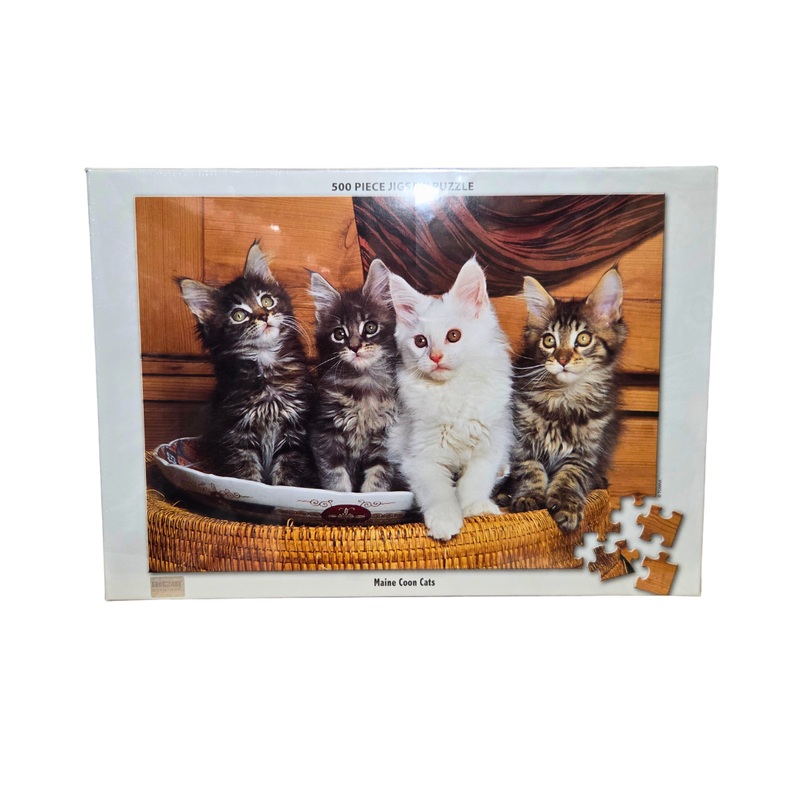 Tomax Maine Coon Cats 500 Piece Kitten Jigsaw Puzzle