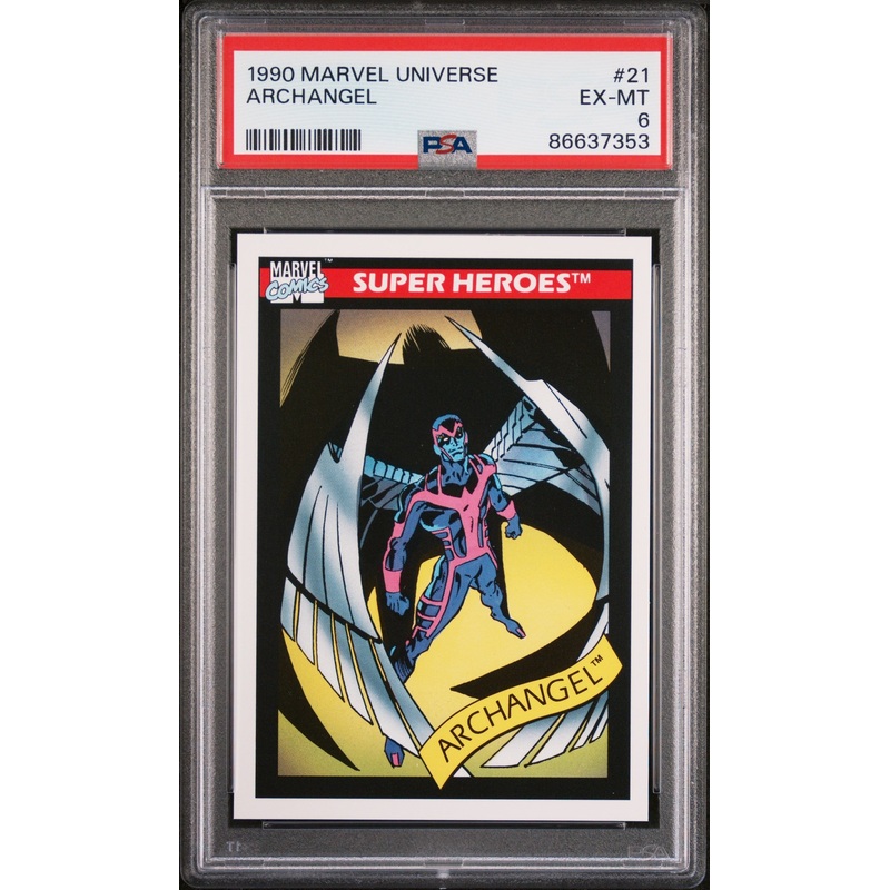 1990 MARVEL UNIVERSE ARCHANGEL #21 - PSA 6