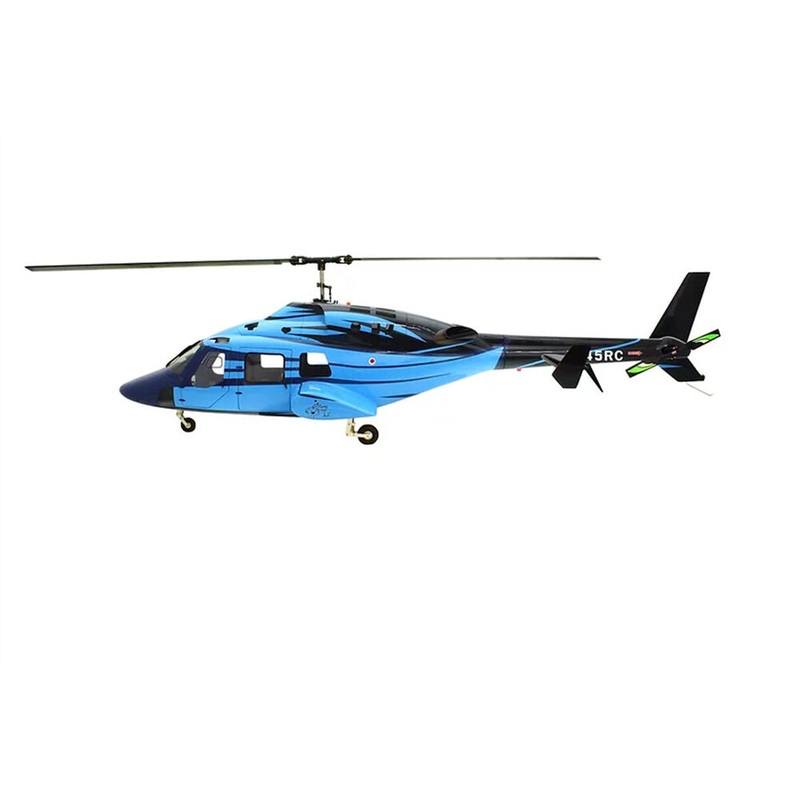 B 222 800 ARF Blue Black RC Helicopter Fuselage 800 Size Bell 222 V2 Kit Version