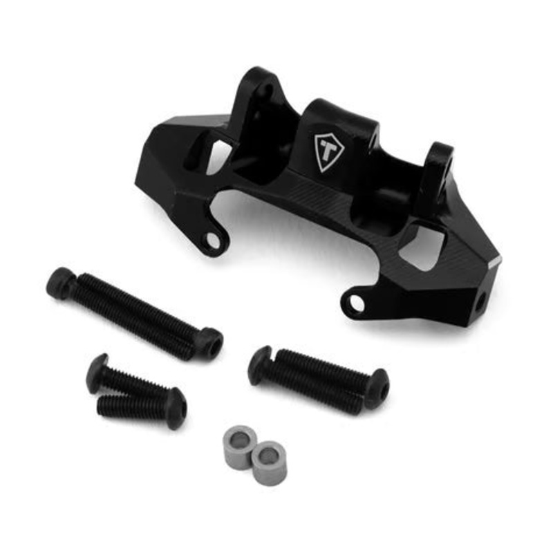Treal Hobby Axial Capra CNC Aluminum Rear Upper Link Riser Mount Black