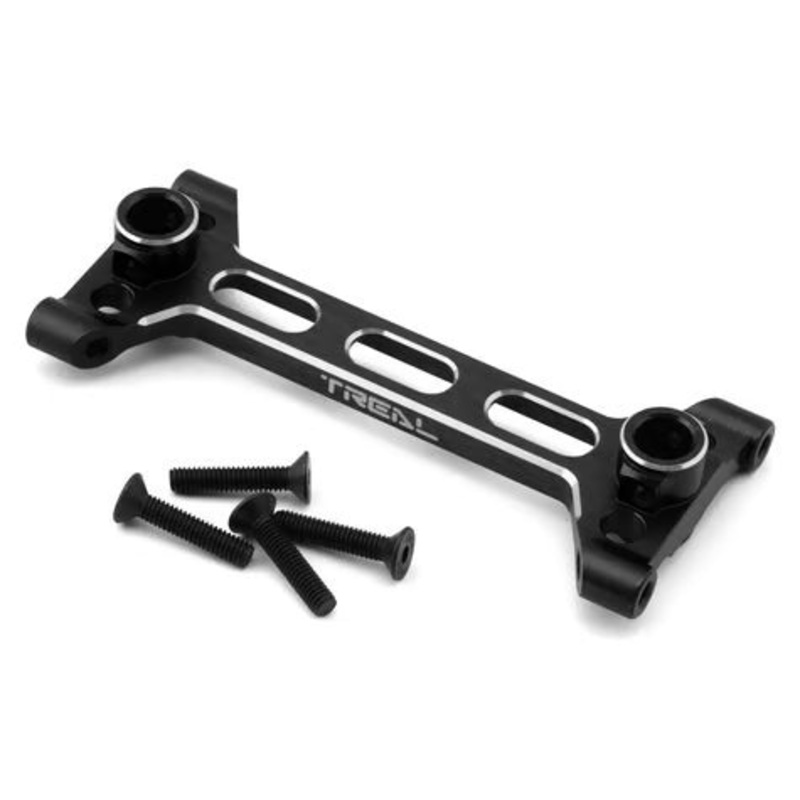 Treal Hobby Axial SCX6 Aluminum Rear Chassis/Shock Tower Brace Black