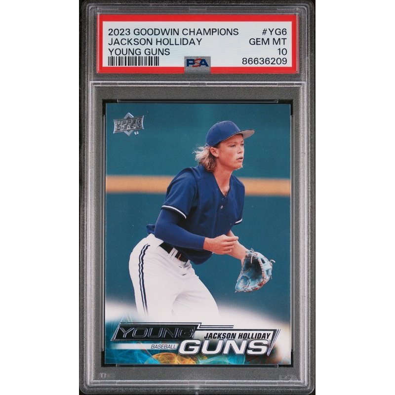 2023 UPPER DECK GOODWIN CHAMPIONS UPPER DECK YOUNG GUNS JACKSON HOLLIDAY #YG6 - PSA 10