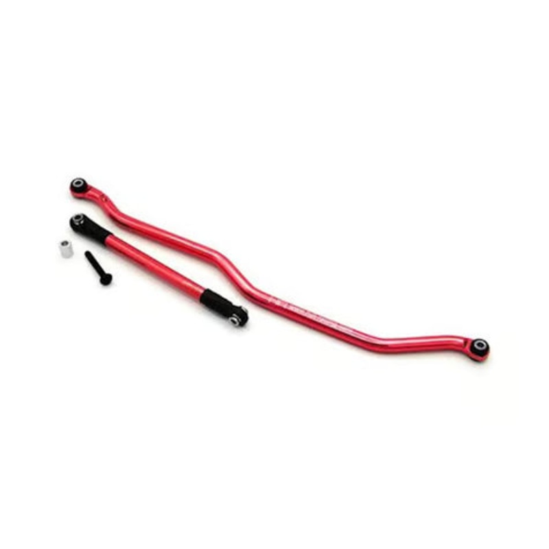 Hot Racing HRARCS49E02 Red Aluminum Fix Link Steering Rod Wraith Deadbolt