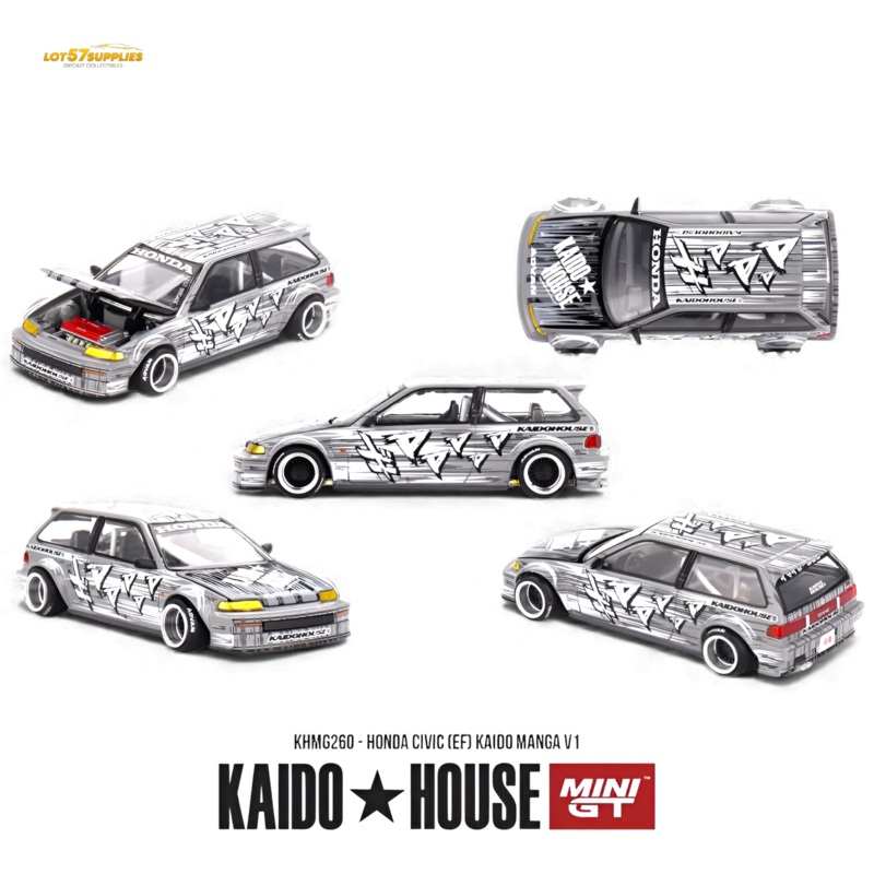 (Pre-Order) Mini GT x Kaido House Honda Civic EF Kaido Manga V1 1:64