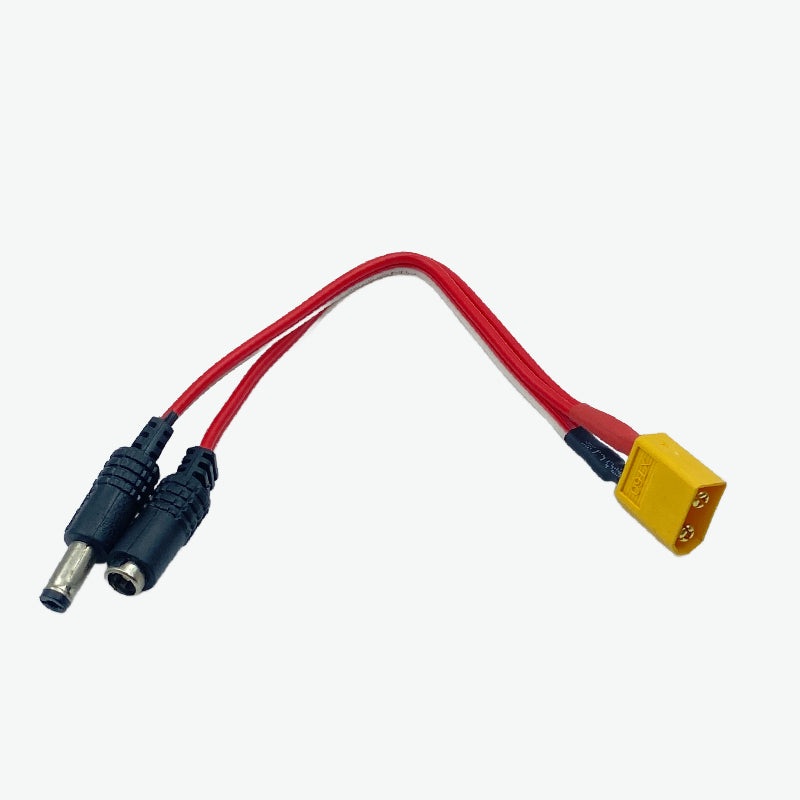 XT-60 Male Connector to DC Jack Male & Female Pair Connector