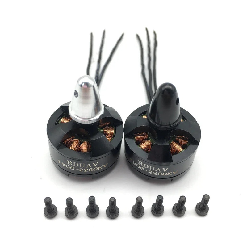 1806 2280KV CW/CCW 2-3S Brushless Motor for 250 FPV Racing Drones & RC Multirotors 1pcs ccw