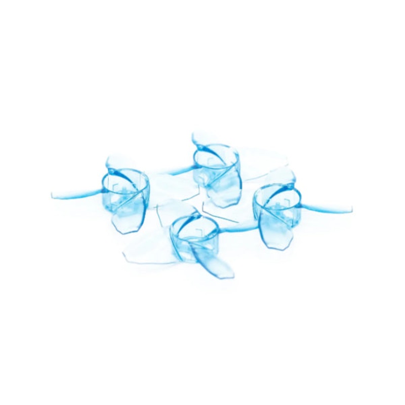 40mm AVAN Tinyhawk Turtlemode 4 blade propellers (set of 4) Clear Blue