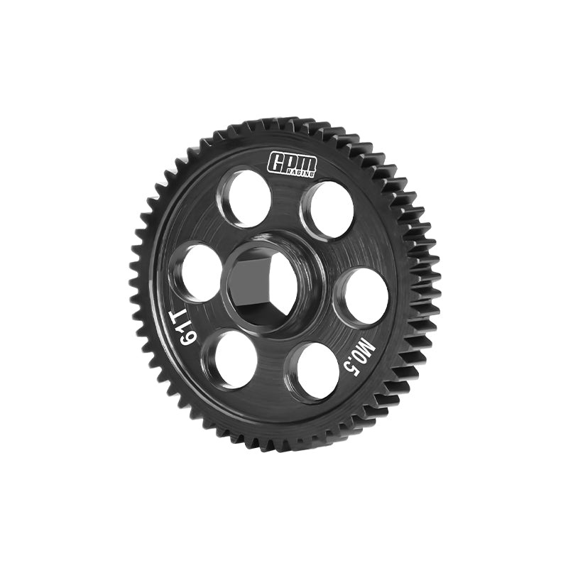 GPM RACING,ARRMA-QUAKE 40Cr CARBON STEEL SPUR GEAR 0.5 MODULE 61 TOOTH MQM061TS BLACK