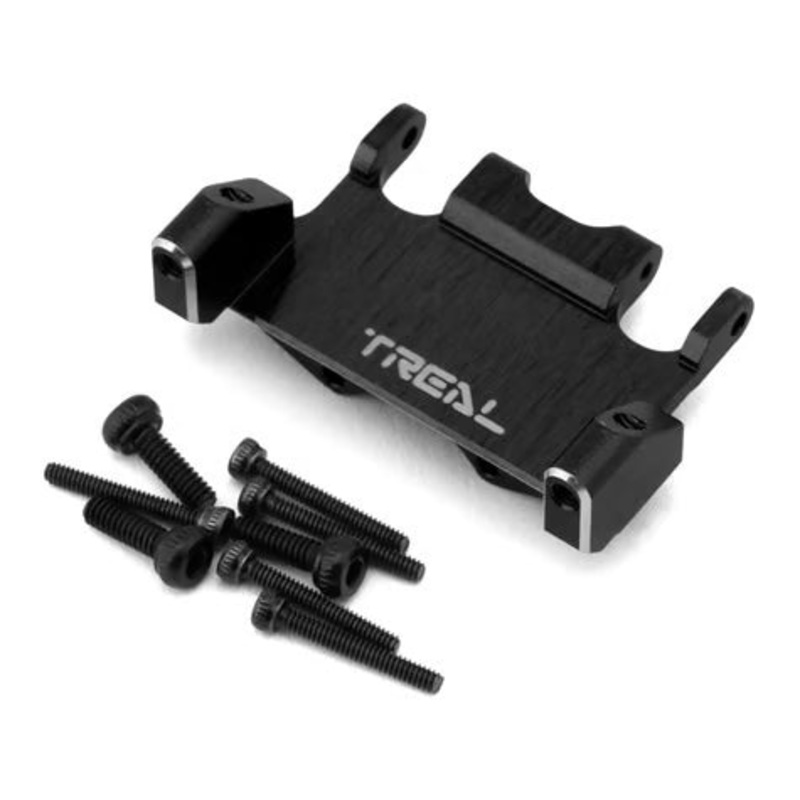 Treal Hobby Axial AX24 Aluminum Servo Mount (EcoPower/Emax) Black