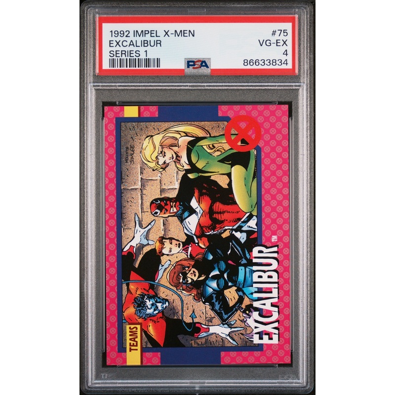 1992 IMPEL X-MEN SERIES 1 EXCALIBUR SERIES 1 #75 - PSA 4