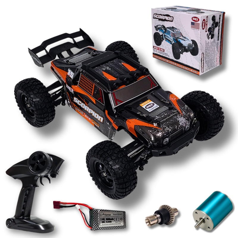 IMEX Scorpion 1/12th Brushless RTR 4WD Offroad Truggy Blue w/ Standard (2S Battery)